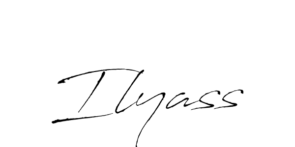 How to make Ilyass signature? Antro_Vectra is a professional autograph style. Create handwritten signature for Ilyass name. Ilyass signature style 6 images and pictures png