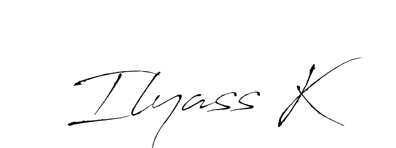 Design your own signature with our free online signature maker. With this signature software, you can create a handwritten (Antro_Vectra) signature for name Ilyass K. Ilyass K signature style 6 images and pictures png