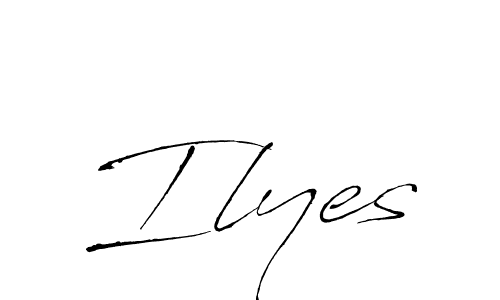 Antro_Vectra is a professional signature style that is perfect for those who want to add a touch of class to their signature. It is also a great choice for those who want to make their signature more unique. Get Ilyes name to fancy signature for free. Ilyes signature style 6 images and pictures png