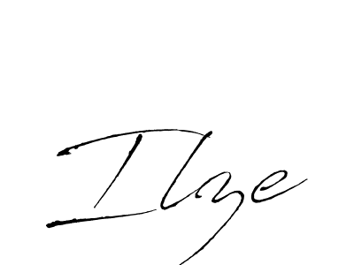 Make a beautiful signature design for name Ilze. With this signature (Antro_Vectra) style, you can create a handwritten signature for free. Ilze signature style 6 images and pictures png