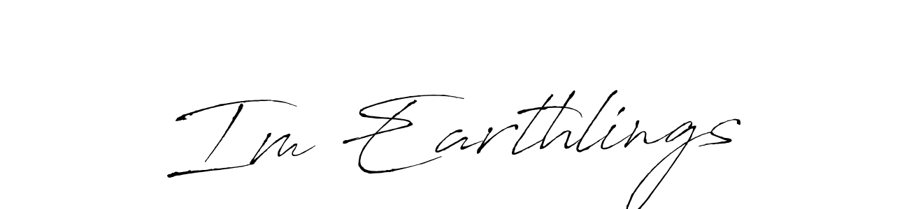 if you are searching for the best signature style for your name Im Earthlings. so please give up your signature search. here we have designed multiple signature styles  using Antro_Vectra. Im Earthlings signature style 6 images and pictures png