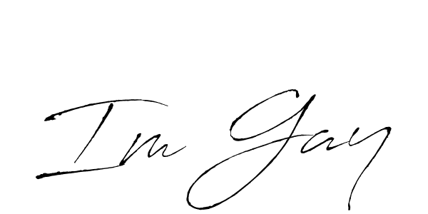 if you are searching for the best signature style for your name Im Gay. so please give up your signature search. here we have designed multiple signature styles  using Antro_Vectra. Im Gay signature style 6 images and pictures png
