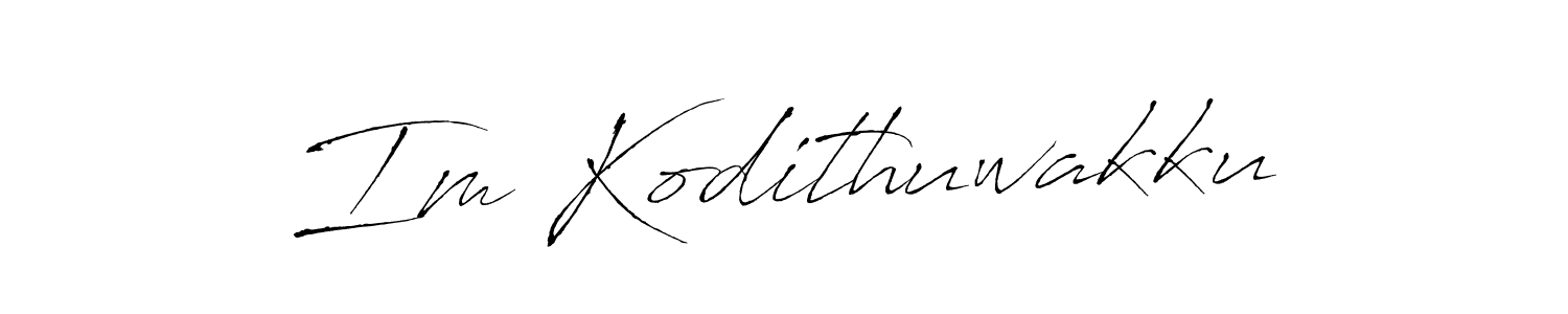 This is the best signature style for the Im Kodithuwakku name. Also you like these signature font (Antro_Vectra). Mix name signature. Im Kodithuwakku signature style 6 images and pictures png