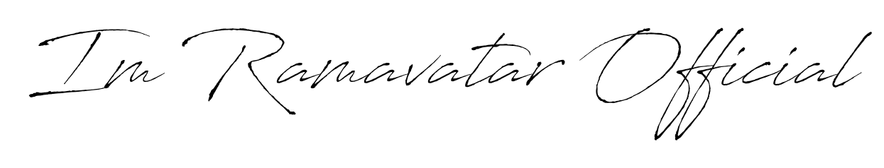 Elevate your brand with a stunning Im Ramavatar Official eSignature. The Antro_Vectra style provides a balanced, flowing aesthetic for everyday signing. Im Ramavatar Official signature style 6 images and pictures png