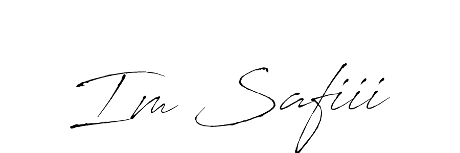 Make a beautiful signature design for name Im Safiii. With this signature (Antro_Vectra) style, you can create a handwritten signature for free. Im Safiii signature style 6 images and pictures png