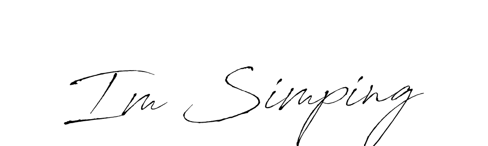 See photos of Im Simping official signature by Spectra . Check more albums & portfolios. Read reviews & check more about Antro_Vectra font. Im Simping signature style 6 images and pictures png