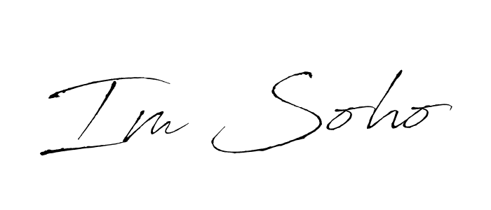 How to make Im Soho signature? Antro_Vectra is a professional autograph style. Create handwritten signature for Im Soho name. Im Soho signature style 6 images and pictures png