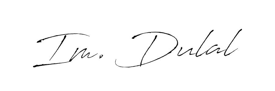 Im. Dulal stylish signature style. Best Handwritten Sign (Antro_Vectra) for my name. Handwritten Signature Collection Ideas for my name Im. Dulal. Im. Dulal signature style 6 images and pictures png