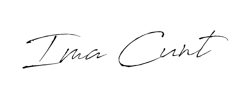 Make a beautiful signature design for name Ima Cunt. With this signature (Antro_Vectra) style, you can create a handwritten signature for free. Ima Cunt signature style 6 images and pictures png