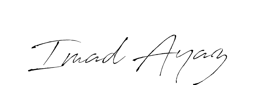 Make a beautiful signature design for name Imad Ayaz. With this signature (Antro_Vectra) style, you can create a handwritten signature for free. Imad Ayaz signature style 6 images and pictures png