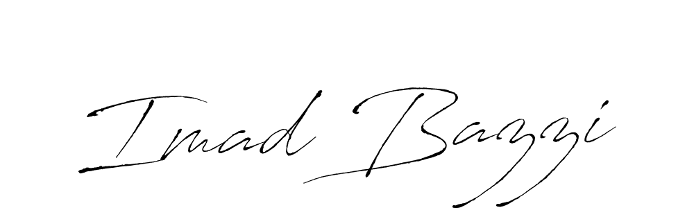 Design your own signature with our free online signature maker. With this signature software, you can create a handwritten (Antro_Vectra) signature for name Imad Bazzi. Imad Bazzi signature style 6 images and pictures png