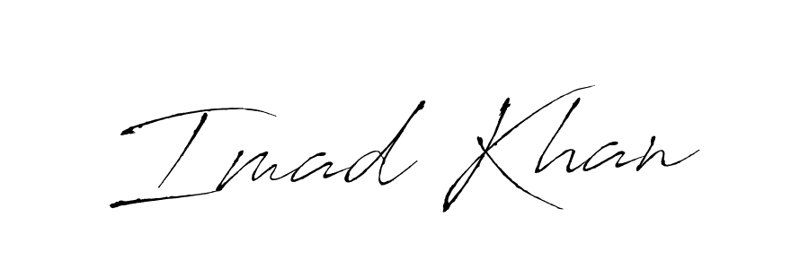 Make a beautiful signature design for name Imad Khan. Use this online signature maker to create a handwritten signature for free. Imad Khan signature style 6 images and pictures png