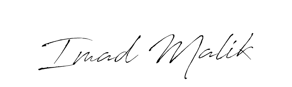 The best way (Antro_Vectra) to make a short signature is to pick only two or three words in your name. The name Imad Malik include a total of six letters. For converting this name. Imad Malik signature style 6 images and pictures png