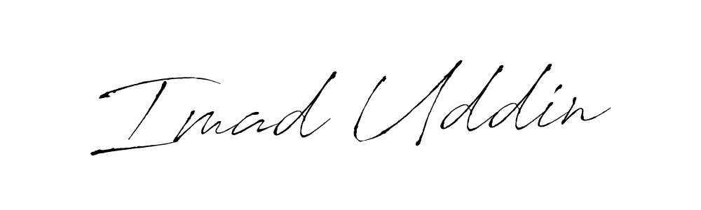 Also You can easily find your signature by using the search form. We will create Imad Uddin name handwritten signature images for you free of cost using Antro_Vectra sign style. Imad Uddin signature style 6 images and pictures png