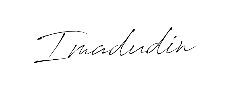 The best way (Antro_Vectra) to make a short signature is to pick only two or three words in your name. The name Imadudin include a total of six letters. For converting this name. Imadudin signature style 6 images and pictures png