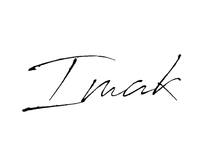 The best way (Antro_Vectra) to make a short signature is to pick only two or three words in your name. The name Imak include a total of six letters. For converting this name. Imak signature style 6 images and pictures png