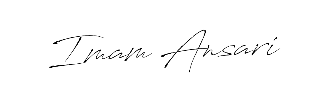 How to make Imam Ansari signature? Antro_Vectra is a professional autograph style. Create handwritten signature for Imam Ansari name. Imam Ansari signature style 6 images and pictures png