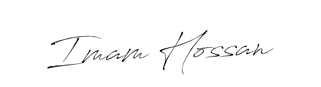 Make a beautiful signature design for name Imam Hossan. With this signature (Antro_Vectra) style, you can create a handwritten signature for free. Imam Hossan signature style 6 images and pictures png
