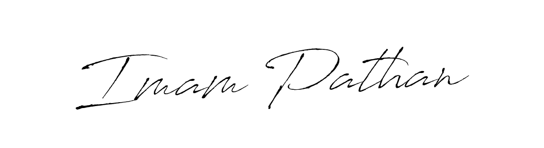 Imam Pathan stylish signature style. Best Handwritten Sign (Antro_Vectra) for my name. Handwritten Signature Collection Ideas for my name Imam Pathan. Imam Pathan signature style 6 images and pictures png