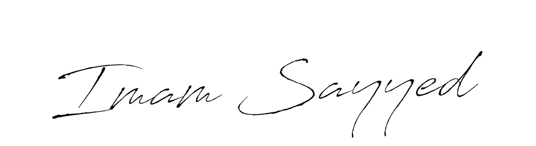 Antro_Vectra is a professional signature style that is perfect for those who want to add a touch of class to their signature. It is also a great choice for those who want to make their signature more unique. Get Imam Sayyed name to fancy signature for free. Imam Sayyed signature style 6 images and pictures png