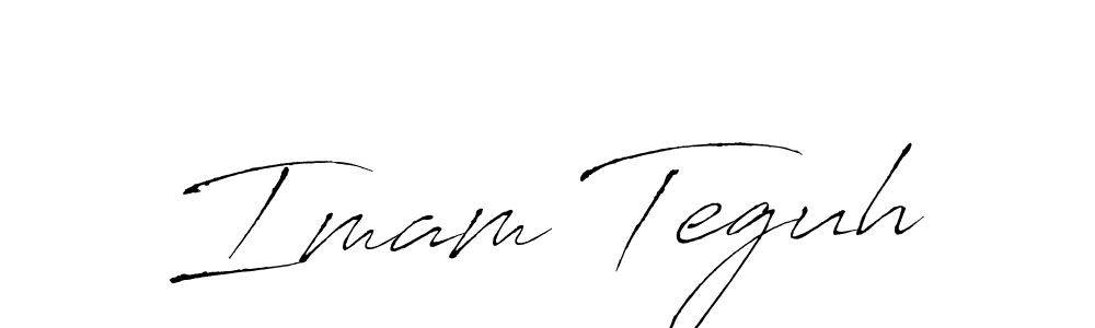 Use a signature maker to create a handwritten signature online. With this signature software, you can design (Antro_Vectra) your own signature for name Imam Teguh. Imam Teguh signature style 6 images and pictures png