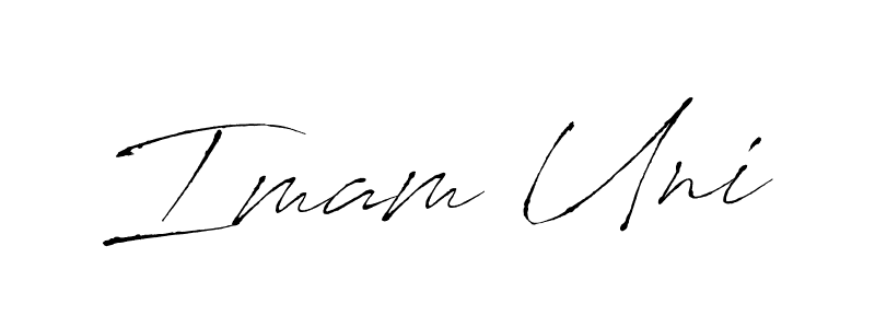 It looks lik you need a new signature style for name Imam Uni. Design unique handwritten (Antro_Vectra) signature with our free signature maker in just a few clicks. Imam Uni signature style 6 images and pictures png