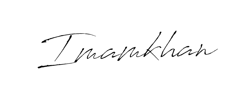 How to make Imamkhan name signature. Use Antro_Vectra style for creating short signs online. This is the latest handwritten sign. Imamkhan signature style 6 images and pictures png