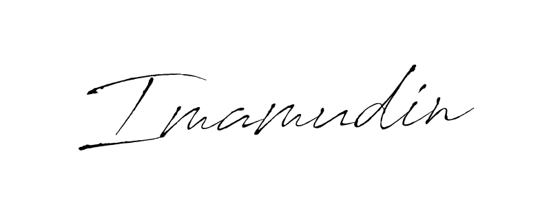 Imamudin stylish signature style. Best Handwritten Sign (Antro_Vectra) for my name. Handwritten Signature Collection Ideas for my name Imamudin. Imamudin signature style 6 images and pictures png