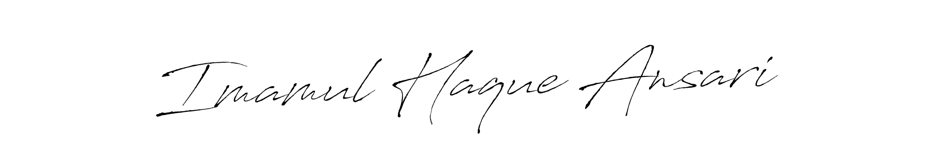 How to make Imamul Haque Ansari signature? Antro_Vectra is a professional autograph style. Create handwritten signature for Imamul Haque Ansari name. Imamul Haque Ansari signature style 6 images and pictures png