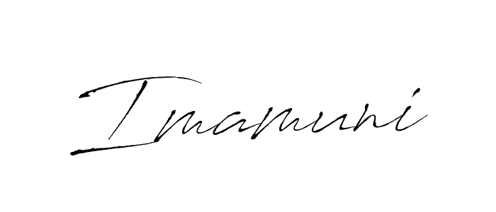 How to make Imamuni name signature. Use Antro_Vectra style for creating short signs online. This is the latest handwritten sign. Imamuni signature style 6 images and pictures png