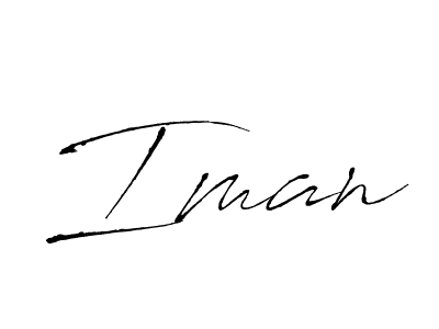 Use a signature maker to create a handwritten signature online. With this signature software, you can design (Antro_Vectra) your own signature for name Iman. Iman signature style 6 images and pictures png