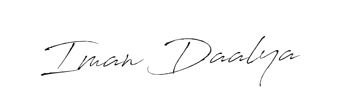 Similarly Antro_Vectra is the best handwritten signature design. Signature creator online .You can use it as an online autograph creator for name Iman Daalya. Iman Daalya signature style 6 images and pictures png