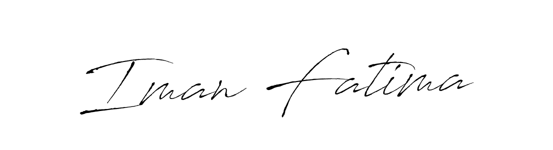 Use a signature maker to create a handwritten signature online. With this signature software, you can design (Antro_Vectra) your own signature for name Iman Fatima. Iman Fatima signature style 6 images and pictures png