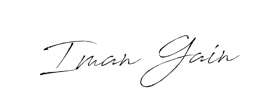 It looks lik you need a new signature style for name Iman Gain. Design unique handwritten (Antro_Vectra) signature with our free signature maker in just a few clicks. Iman Gain signature style 6 images and pictures png