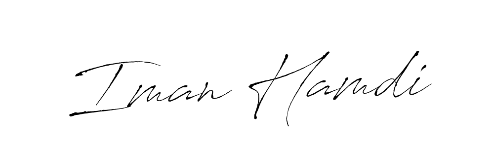 You can use this online signature creator to create a handwritten signature for the name Iman Hamdi. This is the best online autograph maker. Iman Hamdi signature style 6 images and pictures png