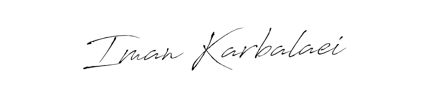 It looks lik you need a new signature style for name Iman Karbalaei. Design unique handwritten (Antro_Vectra) signature with our free signature maker in just a few clicks. Iman Karbalaei signature style 6 images and pictures png