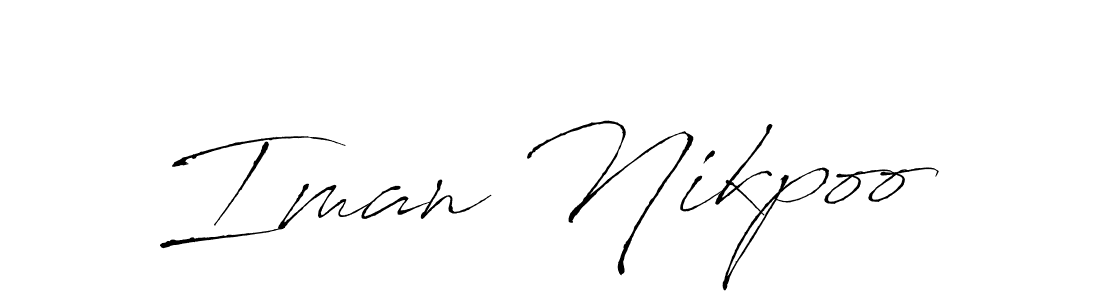 Use a signature maker to create a handwritten signature online. With this signature software, you can design (Antro_Vectra) your own signature for name Iman Nikpoo. Iman Nikpoo signature style 6 images and pictures png