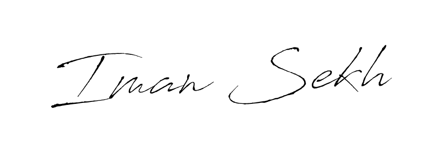 Also we have Iman Sekh name is the best signature style. Create professional handwritten signature collection using Antro_Vectra autograph style. Iman Sekh signature style 6 images and pictures png