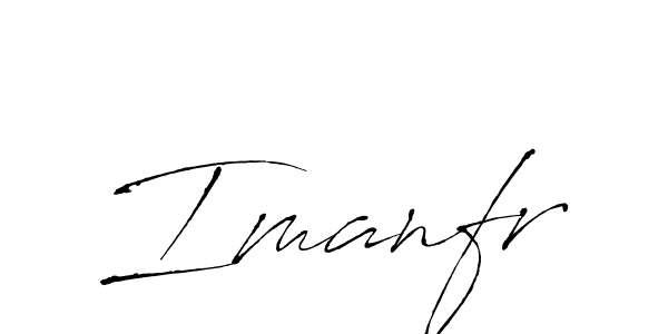 Use a signature maker to create a handwritten signature online. With this signature software, you can design (Antro_Vectra) your own signature for name Imanfr. Imanfr signature style 6 images and pictures png