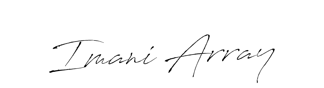 Make a beautiful signature design for name Imani Array. Use this online signature maker to create a handwritten signature for free. Imani Array signature style 6 images and pictures png