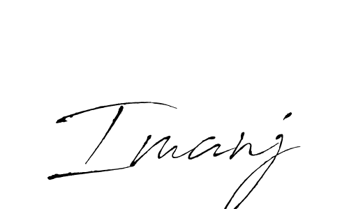 The best way (Antro_Vectra) to make a short signature is to pick only two or three words in your name. The name Imanj include a total of six letters. For converting this name. Imanj signature style 6 images and pictures png