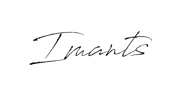 How to make Imants signature? Antro_Vectra is a professional autograph style. Create handwritten signature for Imants name. Imants signature style 6 images and pictures png