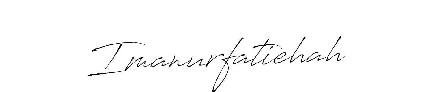 Also we have Imanurfatiehah name is the best signature style. Create professional handwritten signature collection using Antro_Vectra autograph style. Imanurfatiehah signature style 6 images and pictures png
