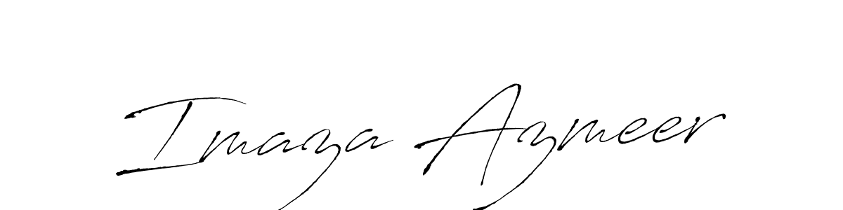 Imaza Azmeer stylish signature style. Best Handwritten Sign (Antro_Vectra) for my name. Handwritten Signature Collection Ideas for my name Imaza Azmeer. Imaza Azmeer signature style 6 images and pictures png