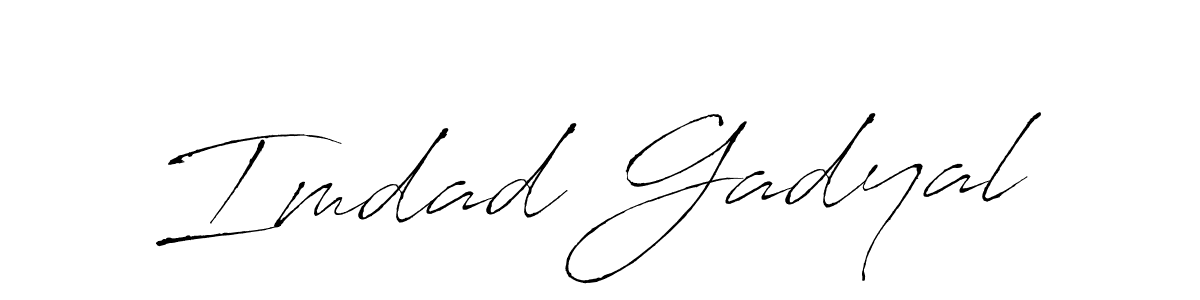 Imdad Gadyal stylish signature style. Best Handwritten Sign (Antro_Vectra) for my name. Handwritten Signature Collection Ideas for my name Imdad Gadyal. Imdad Gadyal signature style 6 images and pictures png