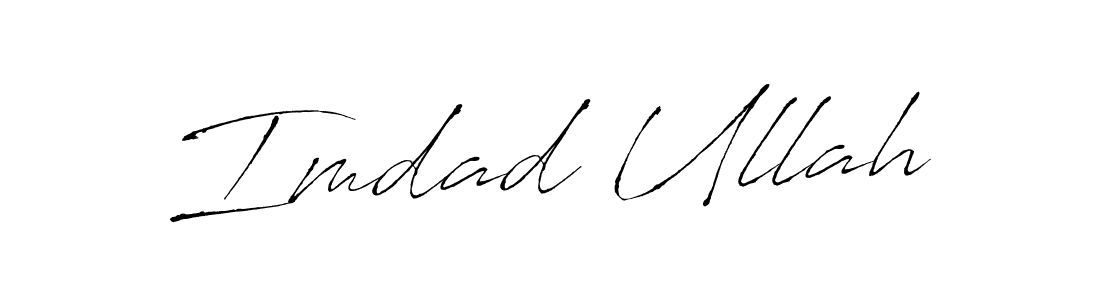 Make a beautiful signature design for name Imdad Ullah. With this signature (Antro_Vectra) style, you can create a handwritten signature for free. Imdad Ullah signature style 6 images and pictures png