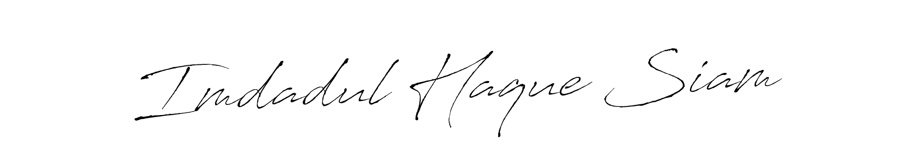 Make a beautiful signature design for name Imdadul Haque Siam. With this signature (Antro_Vectra) style, you can create a handwritten signature for free. Imdadul Haque Siam signature style 6 images and pictures png