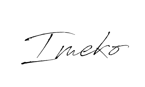 Design your own signature with our free online signature maker. With this signature software, you can create a handwritten (Antro_Vectra) signature for name Imeko. Imeko signature style 6 images and pictures png