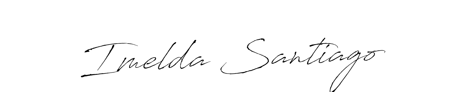Also we have Imelda Santiago name is the best signature style. Create professional handwritten signature collection using Antro_Vectra autograph style. Imelda Santiago signature style 6 images and pictures png