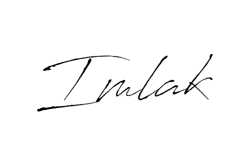 Imlak stylish signature style. Best Handwritten Sign (Antro_Vectra) for my name. Handwritten Signature Collection Ideas for my name Imlak. Imlak signature style 6 images and pictures png